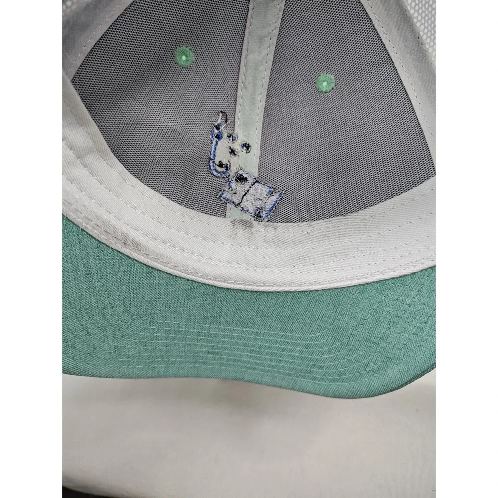 Nautical Fish Cap Hat Turquoise‎ Blue White Snapback Adjustable Men's Casual